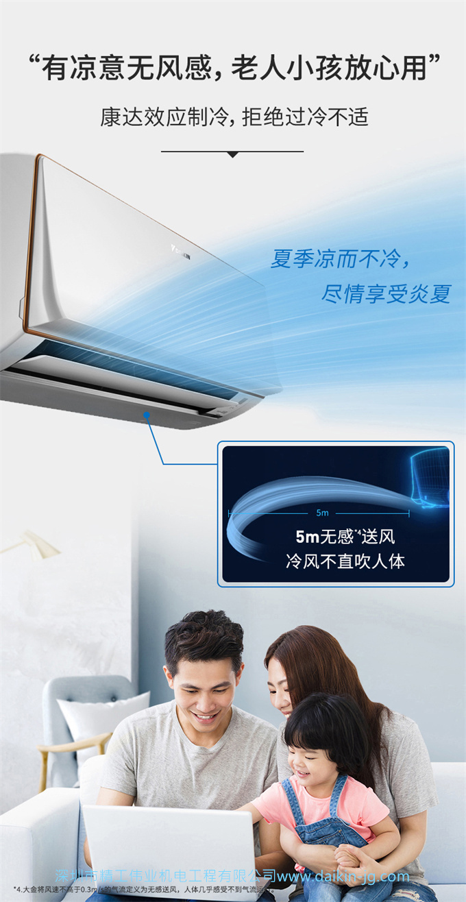 Daikin/大金 2匹康达变频冷暖智能家用空调挂机FTXR350WC-W1新(图7)