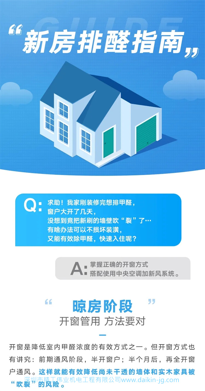 新房着急入住怎么办？新房如何除甲醛？大金新风系统来帮忙