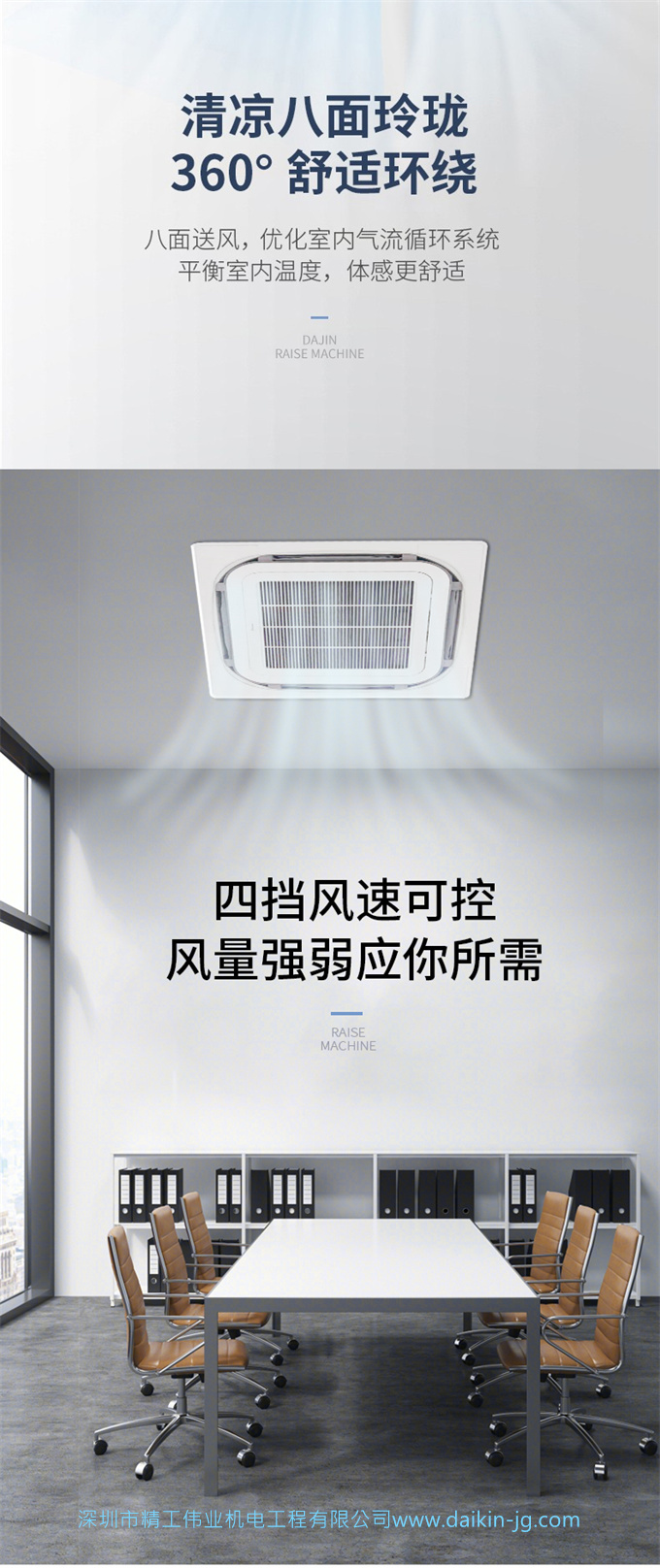 DAIKIN/大金商用中央空调5匹天花机嵌入机FNCQF05AA(图3)