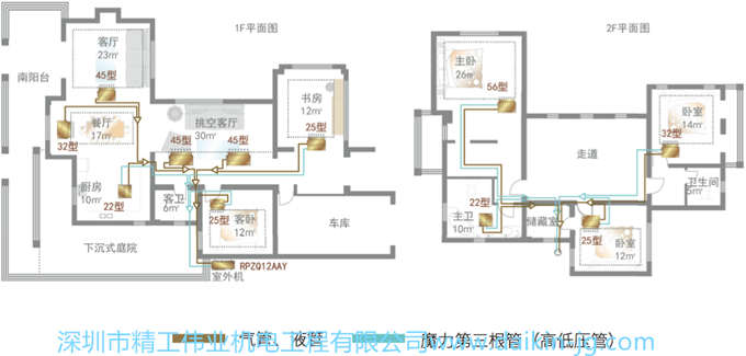 别墅大金中央空调房型案例分享